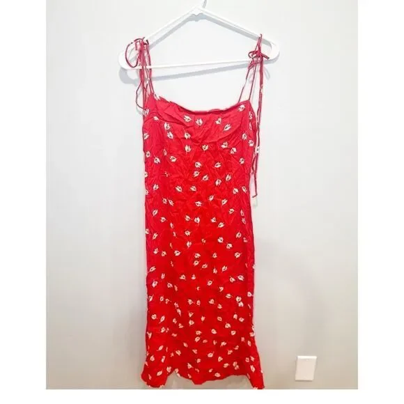 Reformation finley dress red - Picture 4 of 7